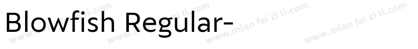 Blowfish Regular字体转换